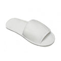 White - Front - Towel City Adults Unisex Open Toe Slippers