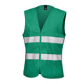 Paramedic Green - Front - Result Core Womens-Ladies Sleeveless Hi Vis Vest