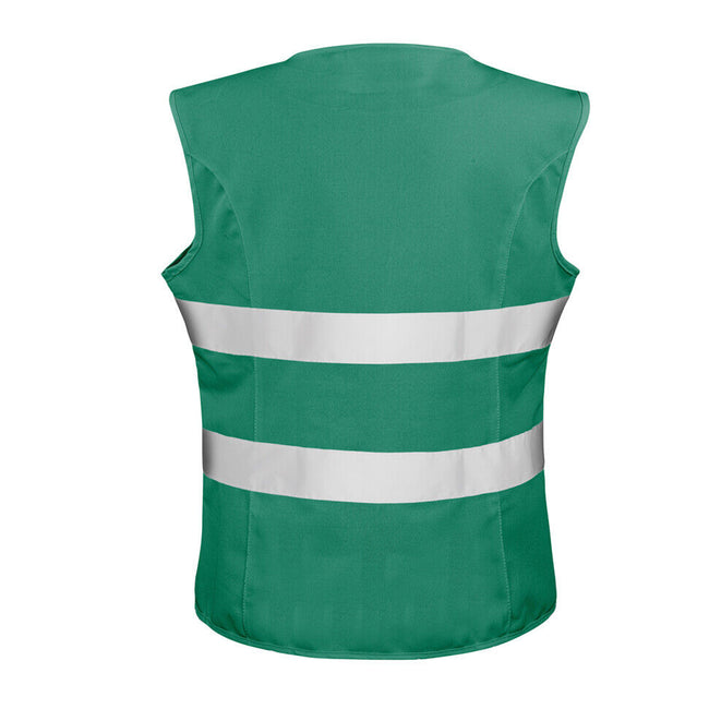 Paramedic Green - Back - Result Core Womens-Ladies Sleeveless Hi Vis Vest