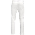 White - Back - SOLS Mens Jules Chino Trousers