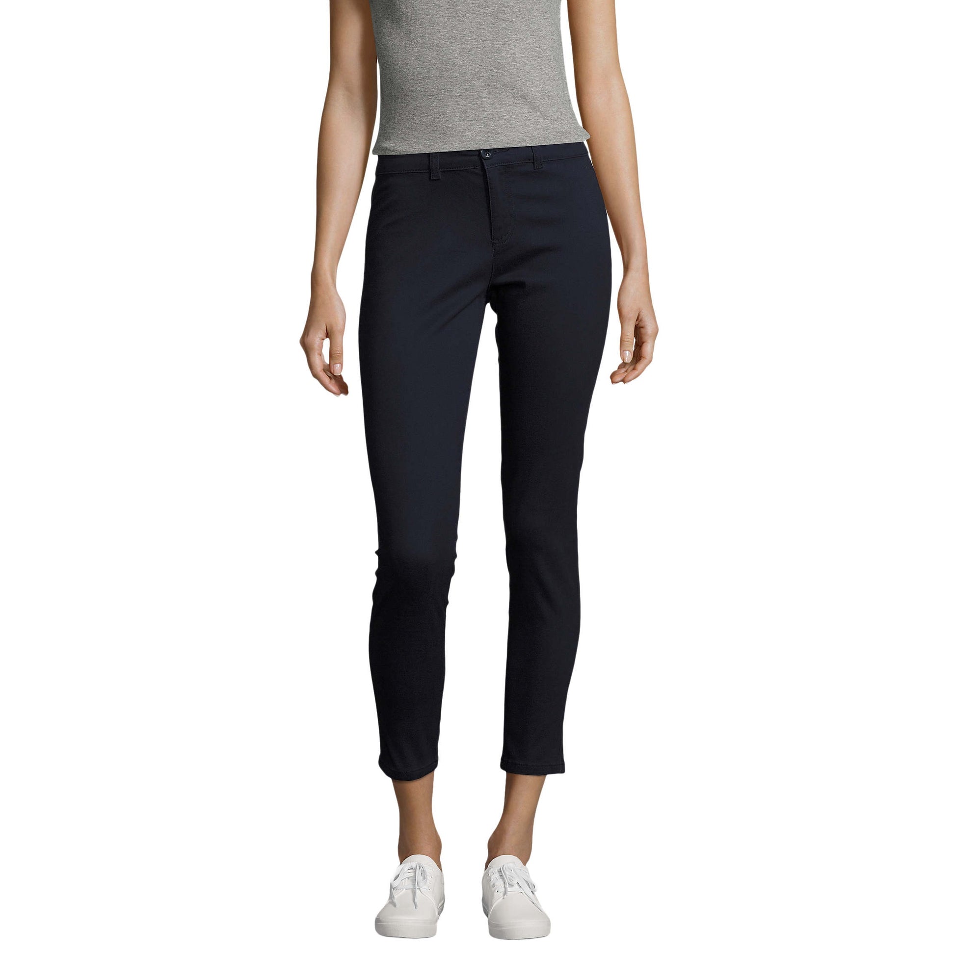 French Navy - Back - SOLS Womens-Ladies Jules Chino Trousers