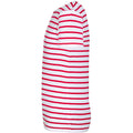 White-Red - Lifestyle - SOLS Older Childrens Miles Striped Short Sleeve T-Shirt