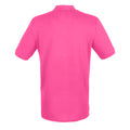 Fuchsia - Back - Henbury Mens Modern Fit Cotton Pique Polo Shirt