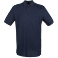 Oxford Navy - Front - Henbury Mens Modern Fit Cotton Pique Polo Shirt