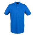 Royal - Front - Henbury Mens Modern Fit Cotton Pique Polo Shirt