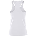 White - Back - Spiro Womens-Ladies Impact Softex Sleeveless Fitness Vest Top