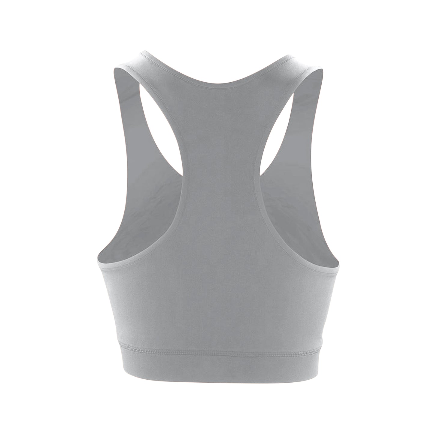 Cloudy Grey - Back - Spiro Womens-Ladies Impact Softex Plain Crop Top