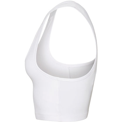 Arctic White - Side - AWDis Just Cool Womens-Ladies Sleeveless Girlie Sports Crop Top