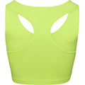 Electric Yellow - Back - AWDis Just Cool Womens-Ladies Sleeveless Girlie Sports Crop Top