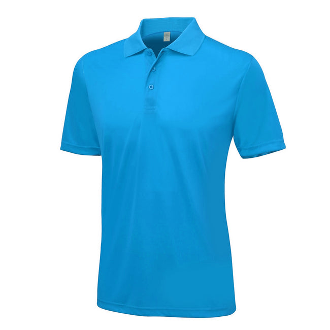 Sapphire Blue - Front - AWDis Just Cool Mens Smooth Short Sleeve Polo Shirt