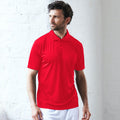 Fire Red - Back - AWDis Just Cool Mens Smooth Short Sleeve Polo Shirt