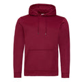 Burgundy - Front - AWDis Adults Unisex Polyester Sports Hoodie