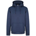 Blue Melange - Front - AWDis Adults Unisex Polyester Sports Hoodie