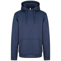 Blue Melange - Front - AWDis Adults Unisex Polyester Sports Hoodie