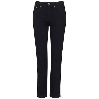 Black - Front - AWDis So Denim Womens-Ladies Katy Straight Leg Jeans