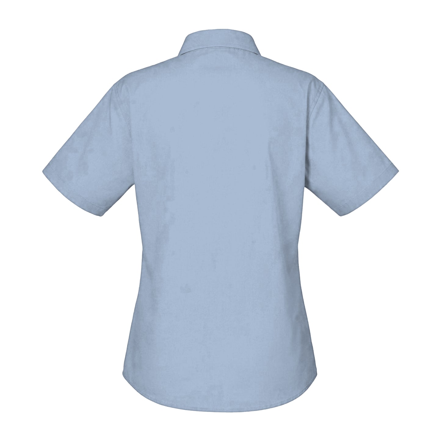 Sky Blue - Back - Brook Taverner Womens-Ladies Soave Short Sleeve Poplin Shirt