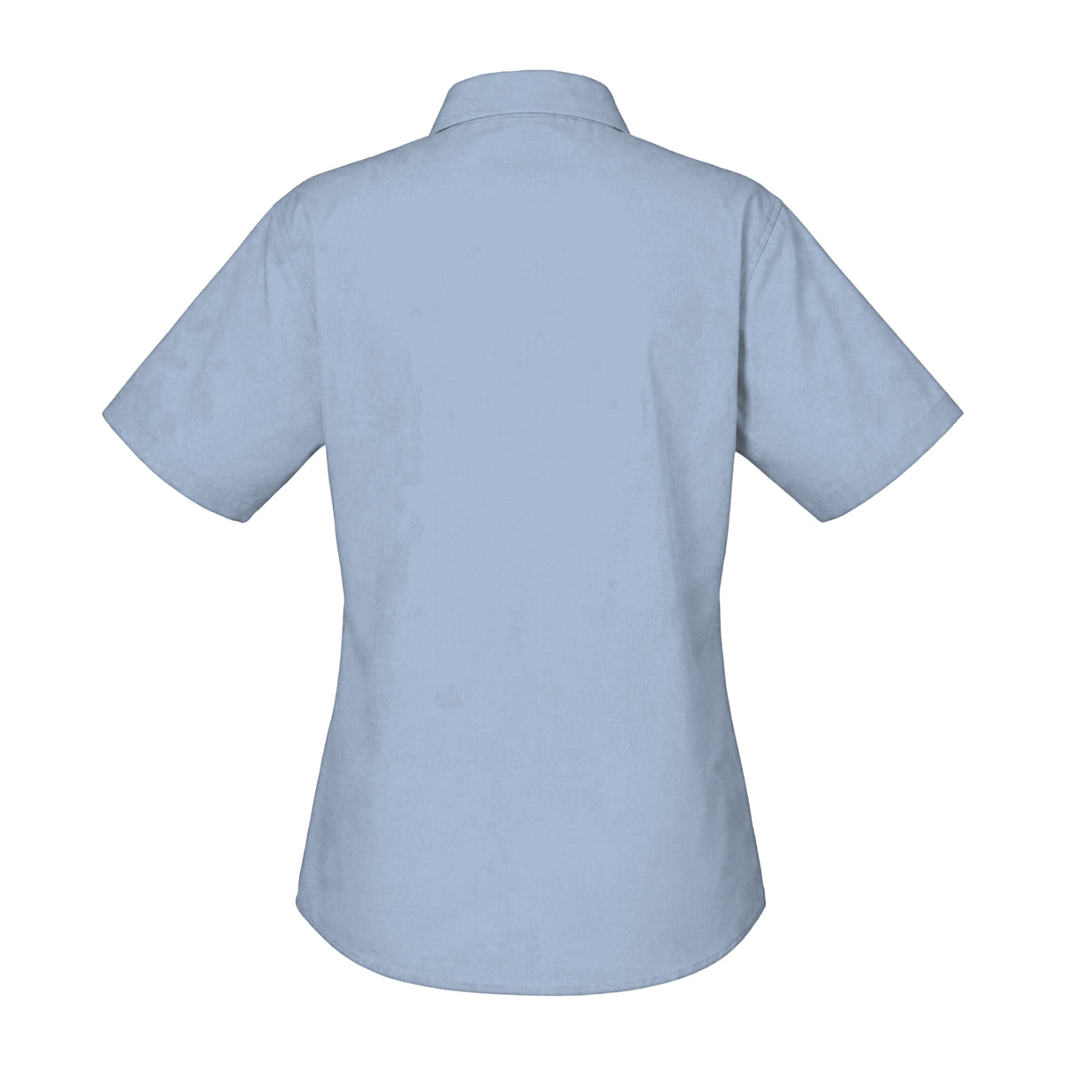 Sky Blue - Back - Brook Taverner Womens-Ladies Soave Short Sleeve Poplin Shirt