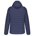 Navy - Back - Kariban Mens Lightweight Hooded Down Jacket