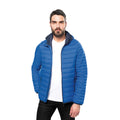 Light Royal - Side - Kariban Mens Lightweight Hooded Down Jacket