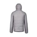 Marl Silver - Back - Kariban Mens Lightweight Hooded Down Jacket