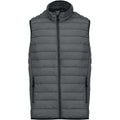 Marl Dark Grey - Front - Kariban Mens Quilted Lightweight Down Bodywarmer