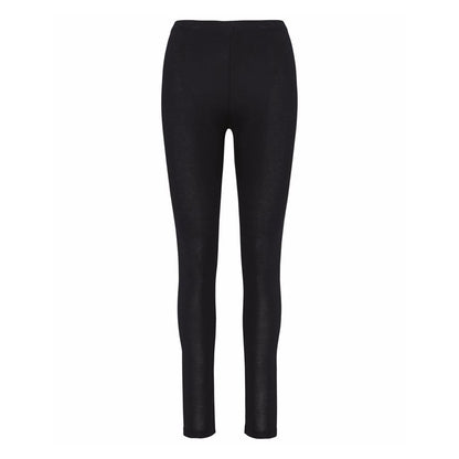 Black - Back - Proact Womens-Ladies Elasticated Athletic Leggings
