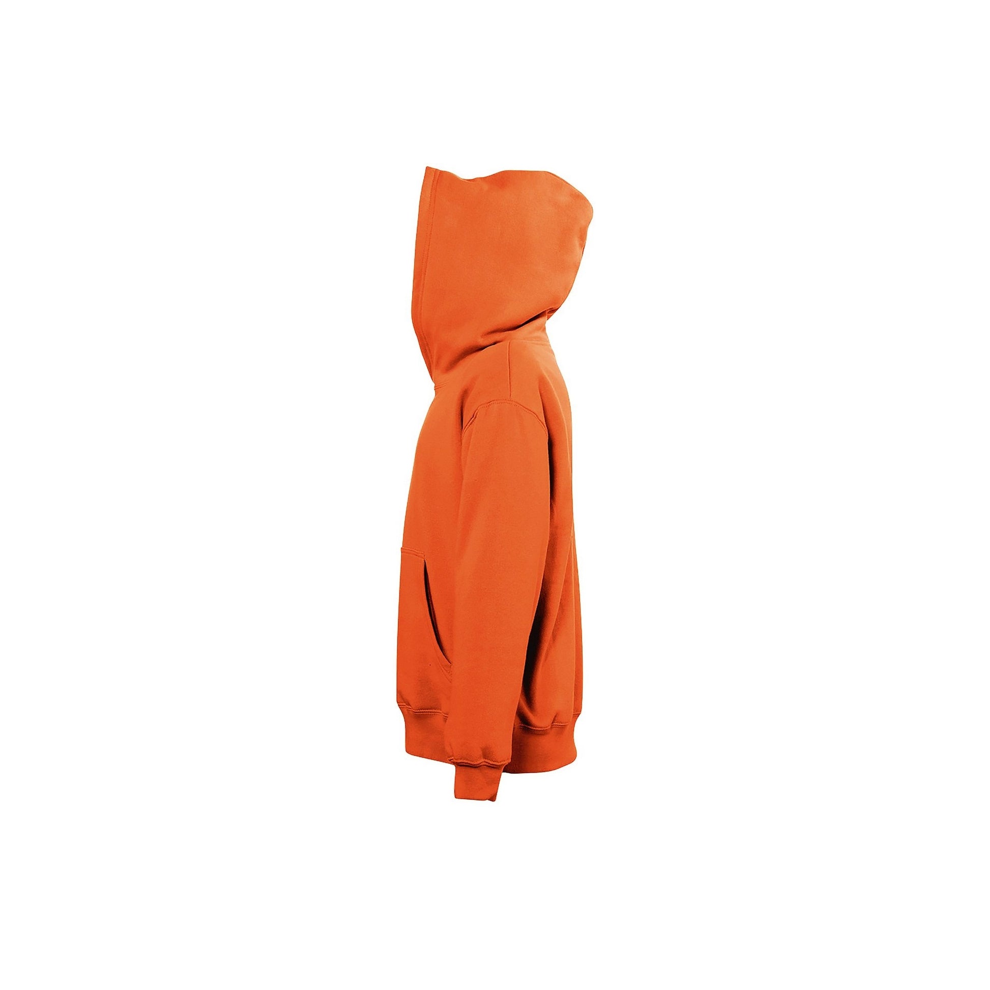 Orange - Side - SOLS Childrens-Kids Slam Hooded Sweatshirt