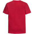 Classic Red - Back - Russell Childrens-Kids Slim Short Sleeve T-Shirt