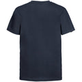 French Navy - Back - Russell Childrens-Kids Slim Short Sleeve T-Shirt