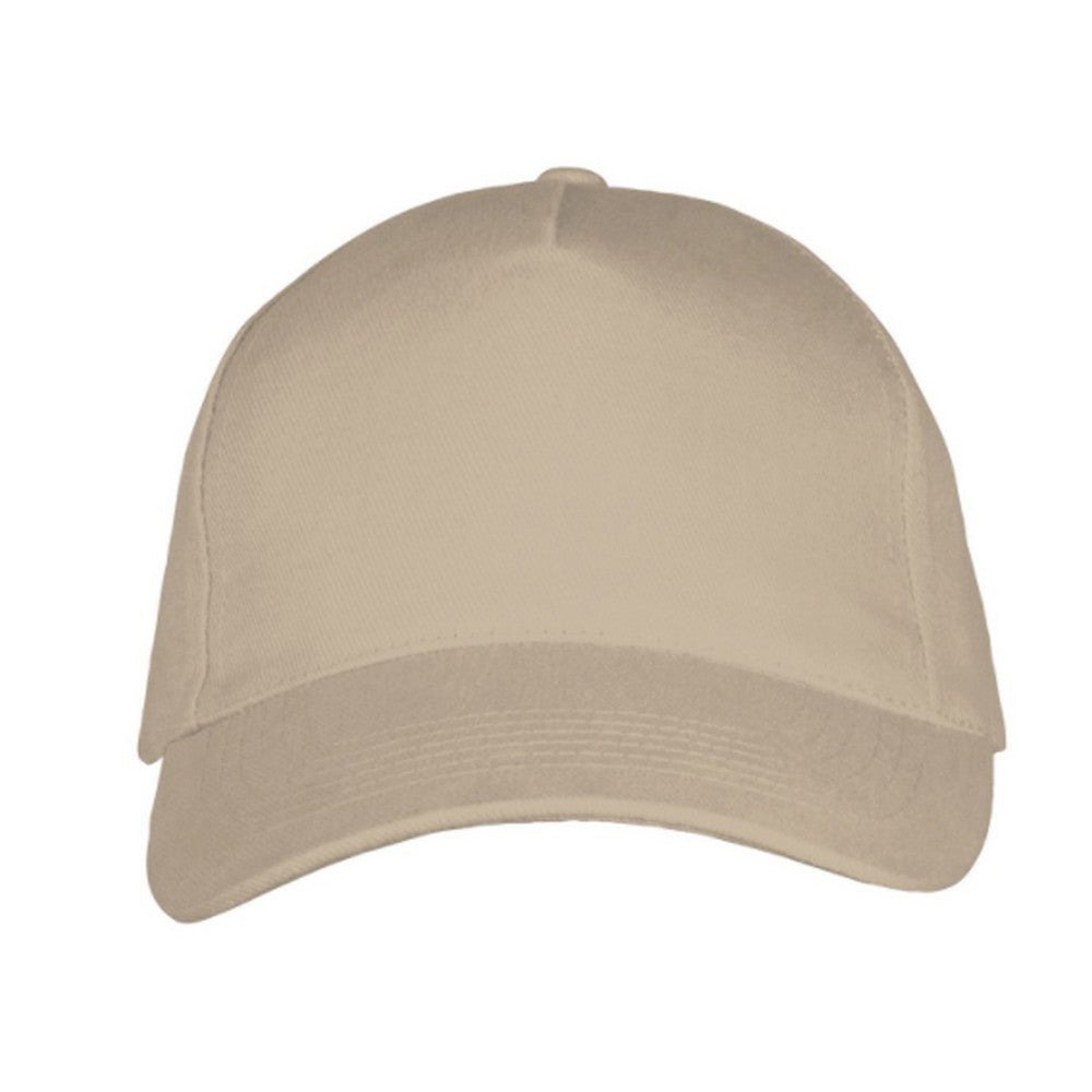 Beige - Back - SOLS Unisex Long Beach Cap