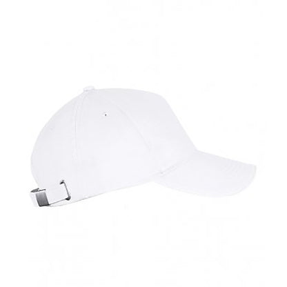 White - Front - SOLS Unisex Long Beach Cap