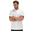 White-Black - Back - Le Chef Unisex ThermoCool Chefs Prep Jacket