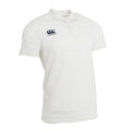 Cream - Front - Canterbury Mens Short Sleeve Cricket Shirt