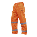 Fluorescent Orange - Front - Warrior Mens Seattle High Visibility Safety Trousers