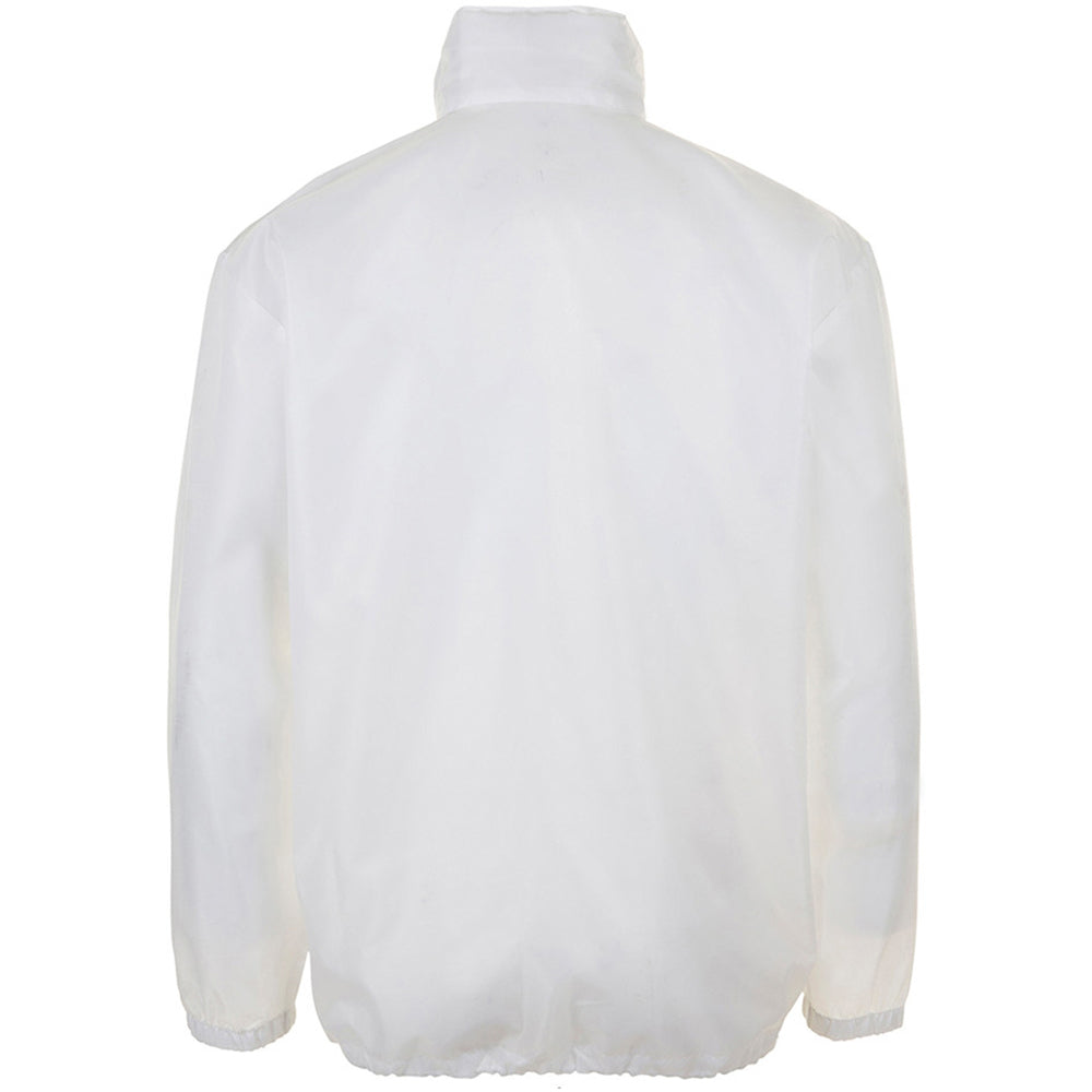 White - Back - SOLS Unisex Shift Showerproof Windbreaker Jacket