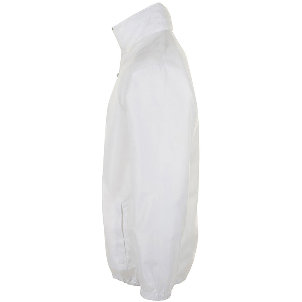 White - Side - SOLS Unisex Shift Showerproof Windbreaker Jacket