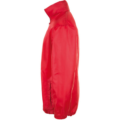 Red - Side - SOLS Unisex Shift Showerproof Windbreaker Jacket