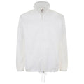 White - Front - SOLS Unisex Shift Showerproof Windbreaker Jacket