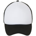 White-Black - Back - SOLS Unisex Bubble Contrast Cap