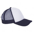 White-French Navy - Front - SOLS Unisex Bubble Contrast Cap