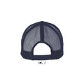 White-French Navy - Back - SOLS Unisex Bubble Contrast Cap