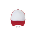 White-Red - Back - SOLS Unisex Bubble Contrast Cap