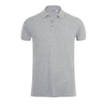 Grey Marl - Front - SOLS Mens Phoenix Short Sleeve Pique Polo Shirt