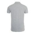 Grey Marl - Back - SOLS Mens Phoenix Short Sleeve Pique Polo Shirt