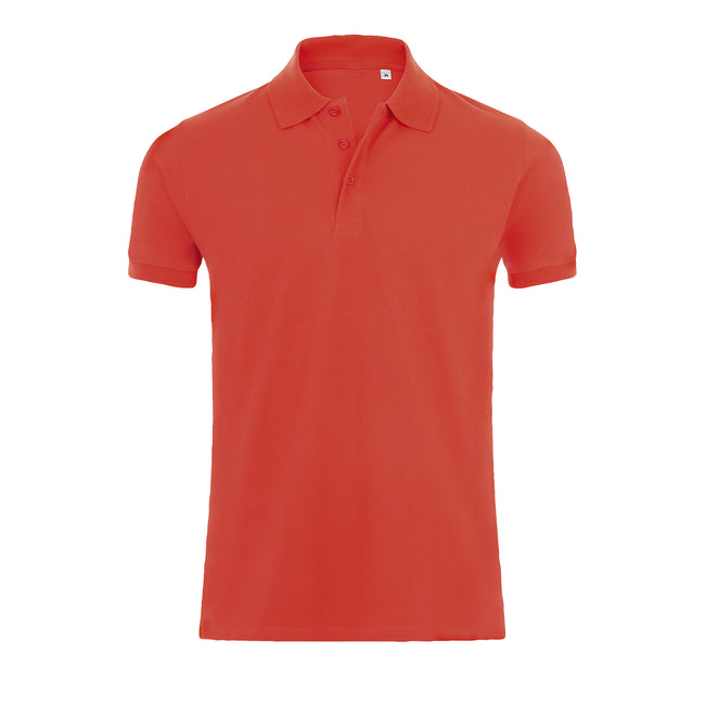 Hibiscus - Front - SOLS Mens Phoenix Short Sleeve Pique Polo Shirt