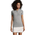 Grey Marl - Back - SOLS Womens-Ladies Phoenix Short Sleeve Pique Polo Shirt