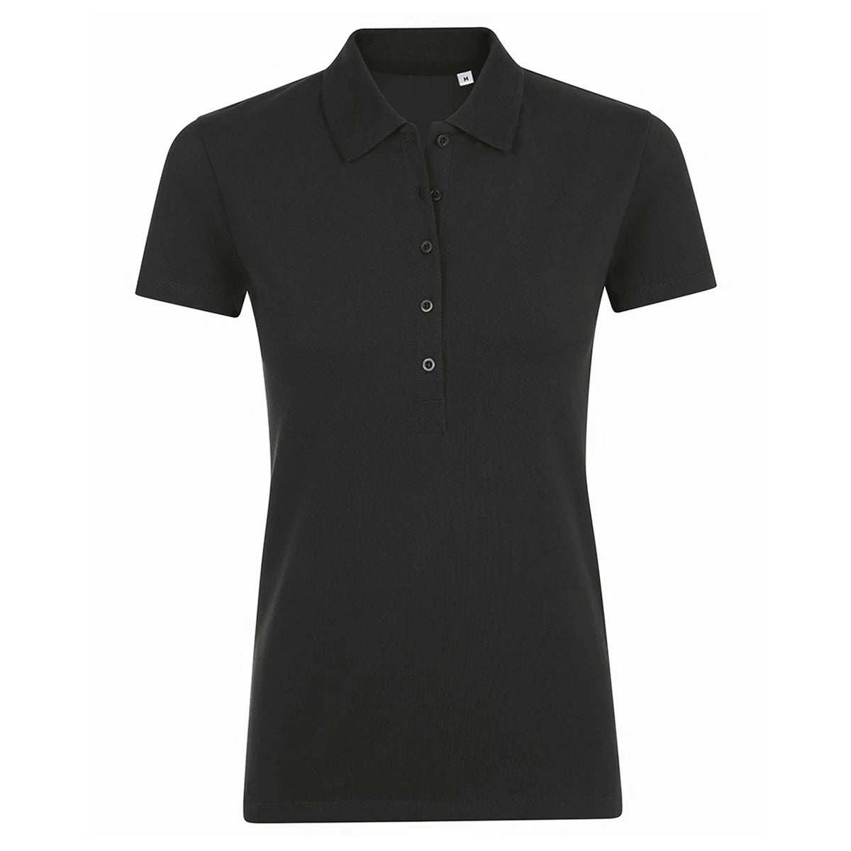 Black - Front - SOLS Womens-Ladies Phoenix Short Sleeve Pique Polo Shirt