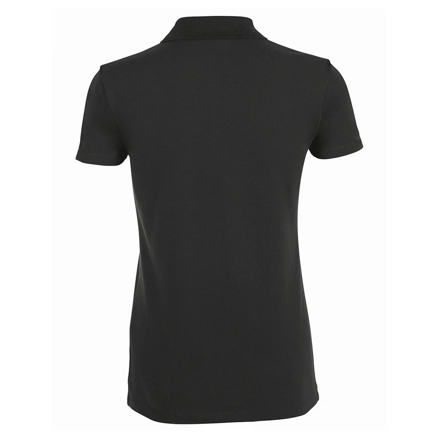 Black - Back - SOLS Womens-Ladies Phoenix Short Sleeve Pique Polo Shirt