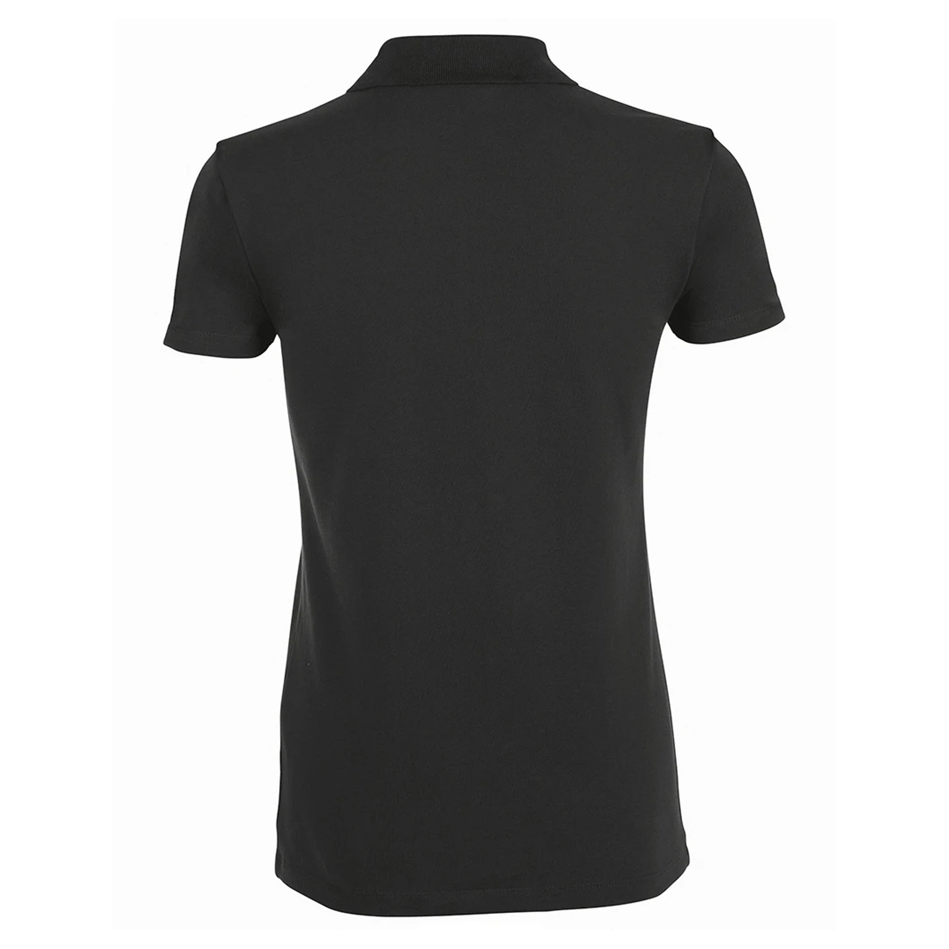 Black - Back - SOLS Womens-Ladies Phoenix Short Sleeve Pique Polo Shirt