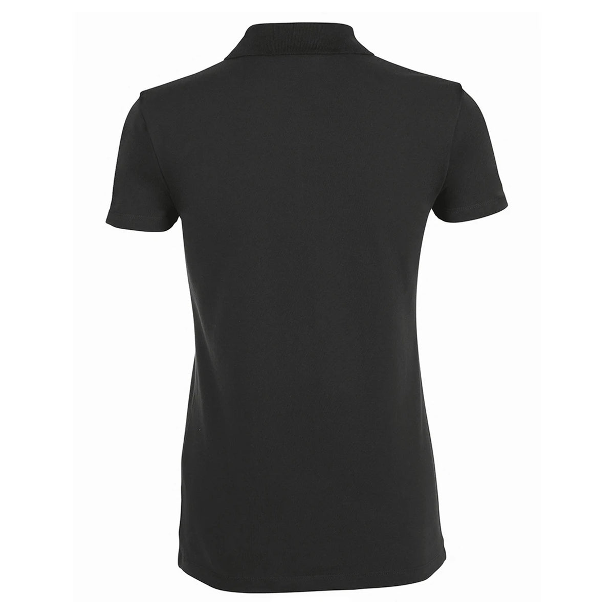Black - Back - SOLS Womens-Ladies Phoenix Short Sleeve Pique Polo Shirt